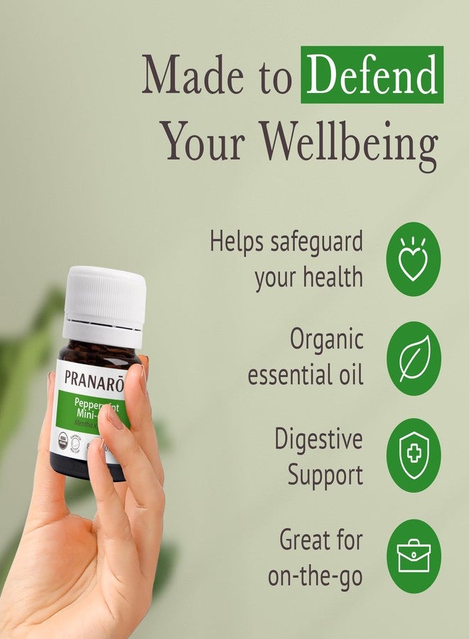 Pranarom - Aromaforce Peppermint Mini-Caps - Organic Digestive Support - Certified Organic Ingredients - Safe & Effective - Easy to Swallow - 60 count - Image 5